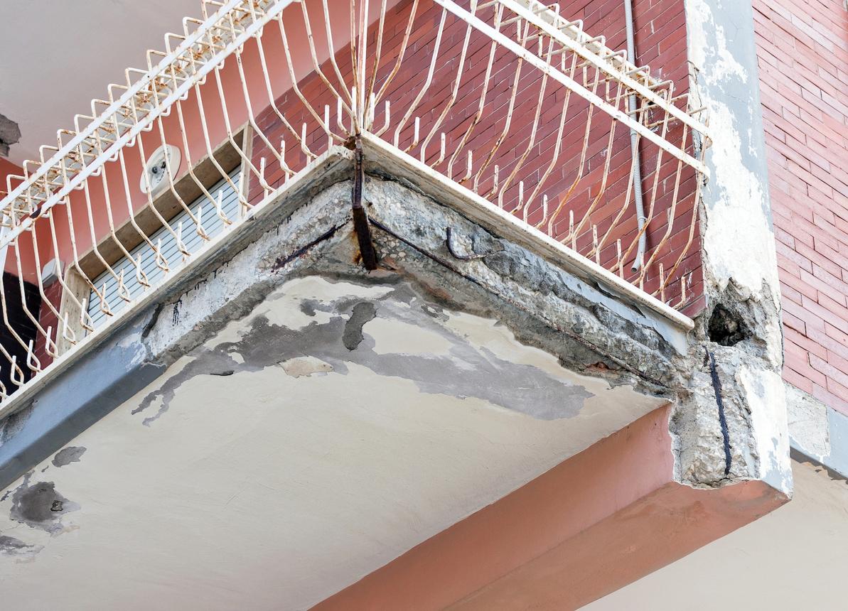 Strata Concrete Cancer on Balcony